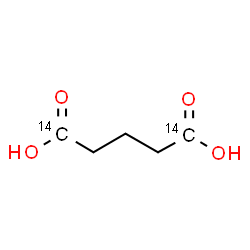 ChemSpider 2D Image | (1,5-~14~C_2_)Pentanedioic acid | C314C2H8O4