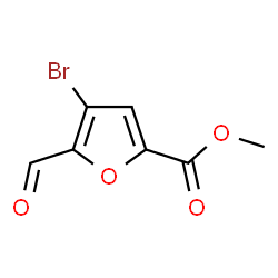 ChemSpider 2D Image | Methyl 4-bromo-5-formyl-2-furoate | C7H5BrO4