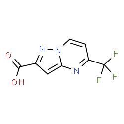 ChemSpider 2D Image | 5-(Trifluoromethyl)pyrazolo[1,5-a]pyrimidine-2-carboxylic acid | C8H4F3N3O2