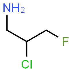 ChemSpider 2D Image | 2-Chloro-3-fluoro-1-propanamine | C3H7ClFN