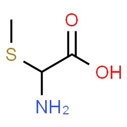 ChemSpider 2D Image | Amino(methylsulfanyl)acetic acid | C3H7NO2S