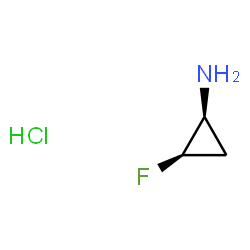 ChemSpider 2D Image | (1S,2R)-2-Fluorocyclopropanamine hydrochloride (1:1) | C3H7ClFN