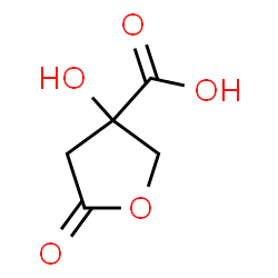 ChemSpider 2D Image | 3-Hydroxy-5-oxotetrahydro-3-furancarboxylic acid | C5H6O5