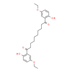 ChemSpider 2D Image | 1,10-Bis(5-ethoxy-2-hydroxyphenyl)-1,10-decanedione | C26H34O6