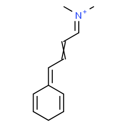 ChemSpider 2D Image | 4-(2,5-Cyclohexadien-1-ylidene)-N,N-dimethyl-2-buten-1-iminium | C12H16N