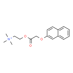 ChemSpider 2D Image | N,N,N-Trimethyl-2-[2-(2-naphthyloxy)acetoxy]ethanaminium | C17H22NO3