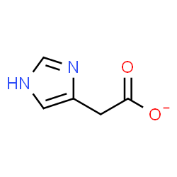 ChemSpider 2D Image | 4-Imidazoleacetate | C5H5N2O2