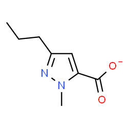 ChemSpider 2D Image | 1-Methyl-3-propyl-1H-pyrazole-5-carboxylate | C8H11N2O2