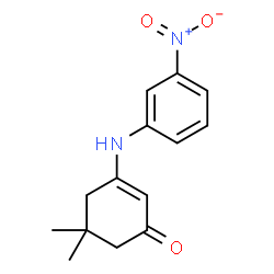 ChemSpider 2D Image | 5,5-DIMETHYL-3-(3-NITROANILINO)-2-CYCLOHEXEN-1-ONE | C14H16N2O3