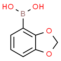 ChemSpider 2D Image | 1,3-Benzodioxol-4-ylboronic acid | C7H7BO4