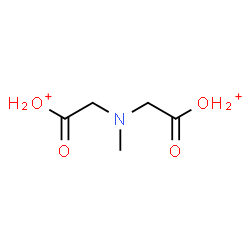 ChemSpider 2D Image | [(Methylimino)bis(1-oxo-2,1-ethanediyl)]dioxonium | C5H11NO4