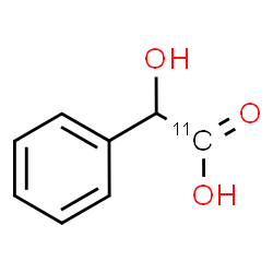 ChemSpider 2D Image | Hydroxy(phenyl)(1-~11~C)acetic acid | C711CH8O3