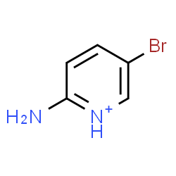 ChemSpider 2D Image | 2-Amino-5-bromopyridinium | C5H6BrN2