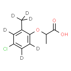 ChemSpider 2D Image | Mecoprop-d6 | C10H5D6ClO3