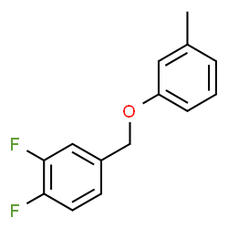 ChemSpider 2D Image | 1,2-Difluoro-4-[(3-methylphenoxy)methyl]benzene | C14H12F2O