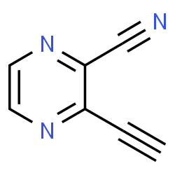 ChemSpider 2D Image | 3-Ethynyl-2-pyrazinecarbonitrile | C7H3N3