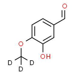 ChemSpider 2D Image | 3-Hydroxy-4-(methoxy-d3)benzaldehyde | C8H5D3O3