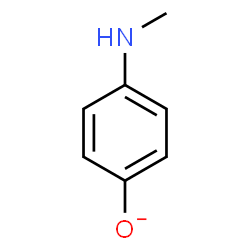 ChemSpider 2D Image | 4-(Methylamino)phenolate | C7H8NO