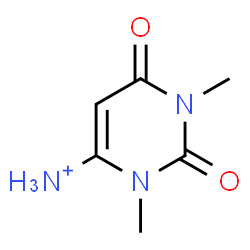 ChemSpider 2D Image | 1,3-Dimethyl-2,6-dioxo-1,2,3,6-tetrahydro-4-pyrimidinaminium | C6H10N3O2