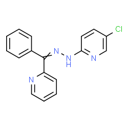 ChemSpider 2D Image | 5-Chloro-2-{2-[phenyl(2-pyridinyl)methylene]hydrazino}pyridine | C17H13ClN4