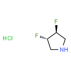 ChemSpider 2D Image | (3S,4S)-3,4-difluoropyrrolidine hydrochloride | C4H8ClF2N