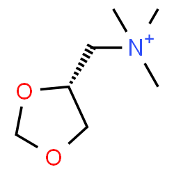 ChemSpider 2D Image | (4R)-1,3-Dioxolan-4-yl-N,N,N-trimethylmethanaminium | C7H16NO2