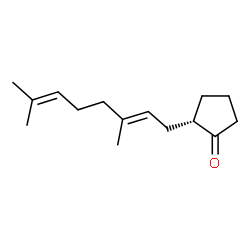 ChemSpider 2D Image | (2S)-2-[(2E)-3,7-Dimethyl-2,6-octadien-1-yl]cyclopentanone | C15H24O