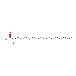 ChemSpider 2D Image | (2R)-2-Methylheptadecanoic acid | C18H36O2