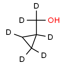 ChemSpider 2D Image | (1,2,2,3-~2~H_4_)Cyclopropyl(~2~H_2_)methanol | C4H2D6O