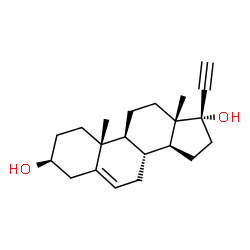 ChemSpider 2D Image | (3beta)-Pregn-5-en-20-yne-3,17-diol | C21H30O2