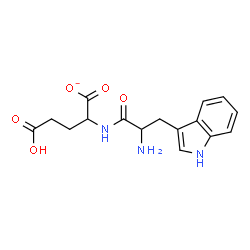 ChemSpider 2D Image | 4-Carboxy-2-(tryptophylamino)butanoate | C16H18N3O5