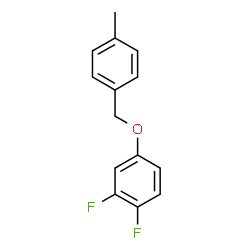 ChemSpider 2D Image | 1,2-Difluoro-4-[(4-methylbenzyl)oxy]benzene | C14H12F2O
