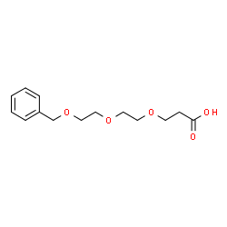ChemSpider 2D Image | 3-(2-(2-(Benzyloxy)ethoxy)ethoxy)propanoic acid | C14H20O5