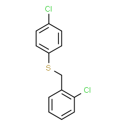 ChemSpider 2D Image | 1-Chloro-2-{[(4-chlorophenyl)sulfanyl]methyl}benzene | C13H10Cl2S