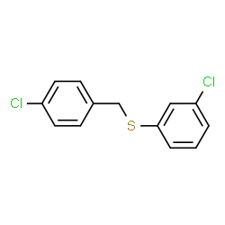 ChemSpider 2D Image | 1-Chloro-3-[(4-chlorobenzyl)sulfanyl]benzene | C13H10Cl2S