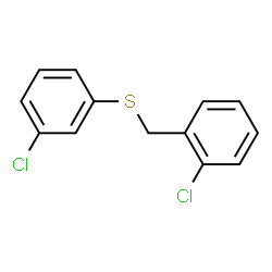 ChemSpider 2D Image | 1-Chloro-2-{[(3-chlorophenyl)sulfanyl]methyl}benzene | C13H10Cl2S