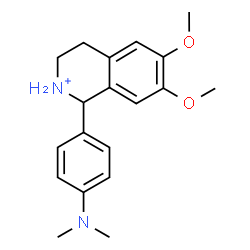 ChemSpider 2D Image | 1-[4-(Dimethylamino)phenyl]-6,7-dimethoxy-1,2,3,4-tetrahydroisoquinolinium | C19H25N2O2