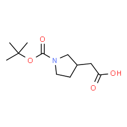ChemSpider 2D Image | N-BOC-3-PYRROLIDINEACETIC ACID | C11H19NO4
