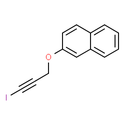 ChemSpider 2D Image | 2-[(3-Iodo-2-propyn-1-yl)oxy]naphthalene | C13H9IO