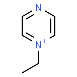 ChemSpider 2D Image | 1-Ethylpyrazin-1-ium | C6H9N2