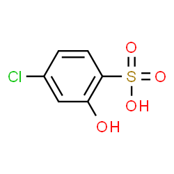 ChemSpider 2D Image | 4-Chloro-2-hydroxybenzenesulfonic acid | C6H5ClO4S