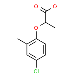 ChemSpider 2D Image | 2-(4-Chloro-2-methylphenoxy)propanoate | C10H10ClO3