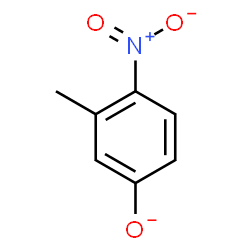 ChemSpider 2D Image | 3-Methyl-4-nitrophenolate | C7H6NO3