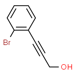 ChemSpider 2D Image | 3-(2-Bromophenyl)-2-propyn-1-ol | C9H7BrO
