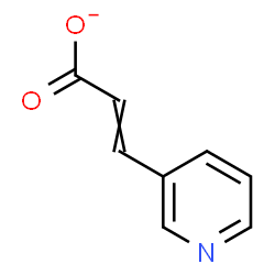 ChemSpider 2D Image | 3-(3-Pyridinyl)acrylate | C8H6NO2