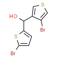 ChemSpider 2D Image | (4-Bromo-3-thienyl)(5-bromo-2-thienyl)methanol | C9H6Br2OS2
