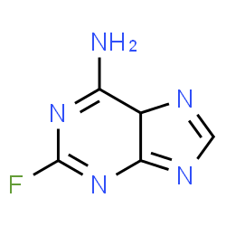 ChemSpider 2D Image | 2-Fluoro-5H-purin-6-amine | C5H4FN5