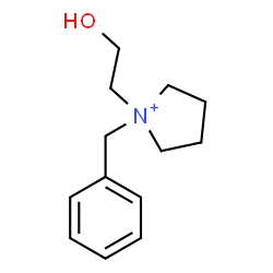 ChemSpider 2D Image | 1-Benzyl-1-(2-hydroxyethyl)pyrrolidinium | C13H20NO