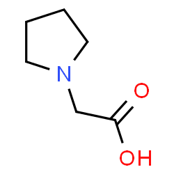 ChemSpider 2D Image | 1-Pyrrolidinylacetic acid | C6H11NO2