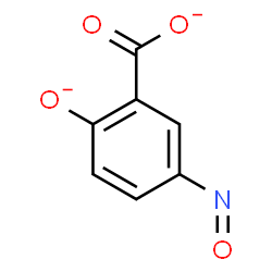 ChemSpider 2D Image | 5-Nitroso-2-oxidobenzoate | C7H3NO4